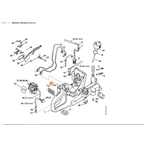 STIHL  Trzpień cylindryczny 4x28 9381 003 2180